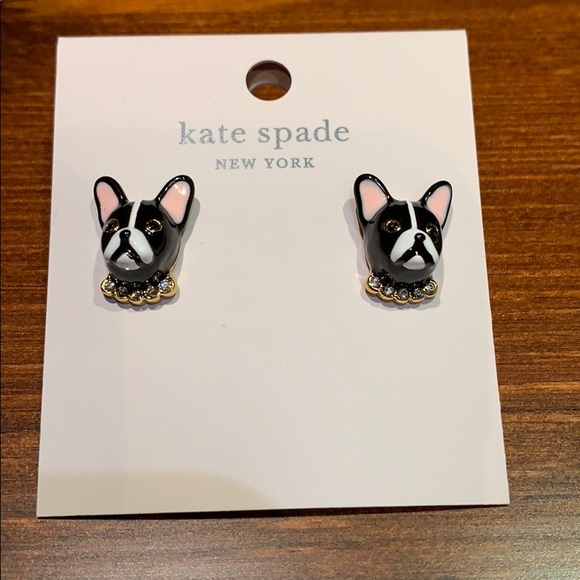 🆕Kate Spade ♠️ NY ma cherie Antoine Dog Earrings - Picture 5 of 5